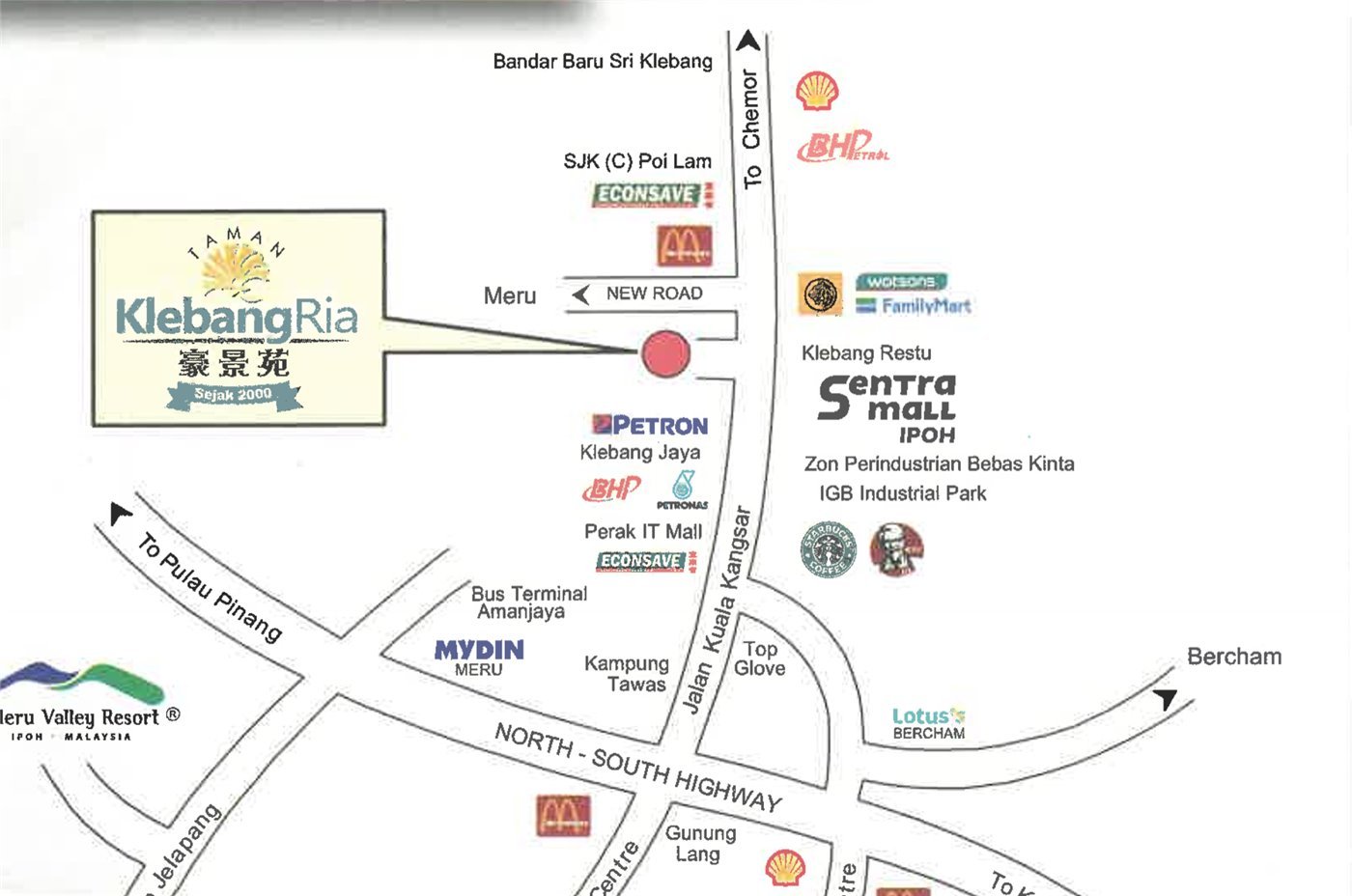 Klebang Ria location map