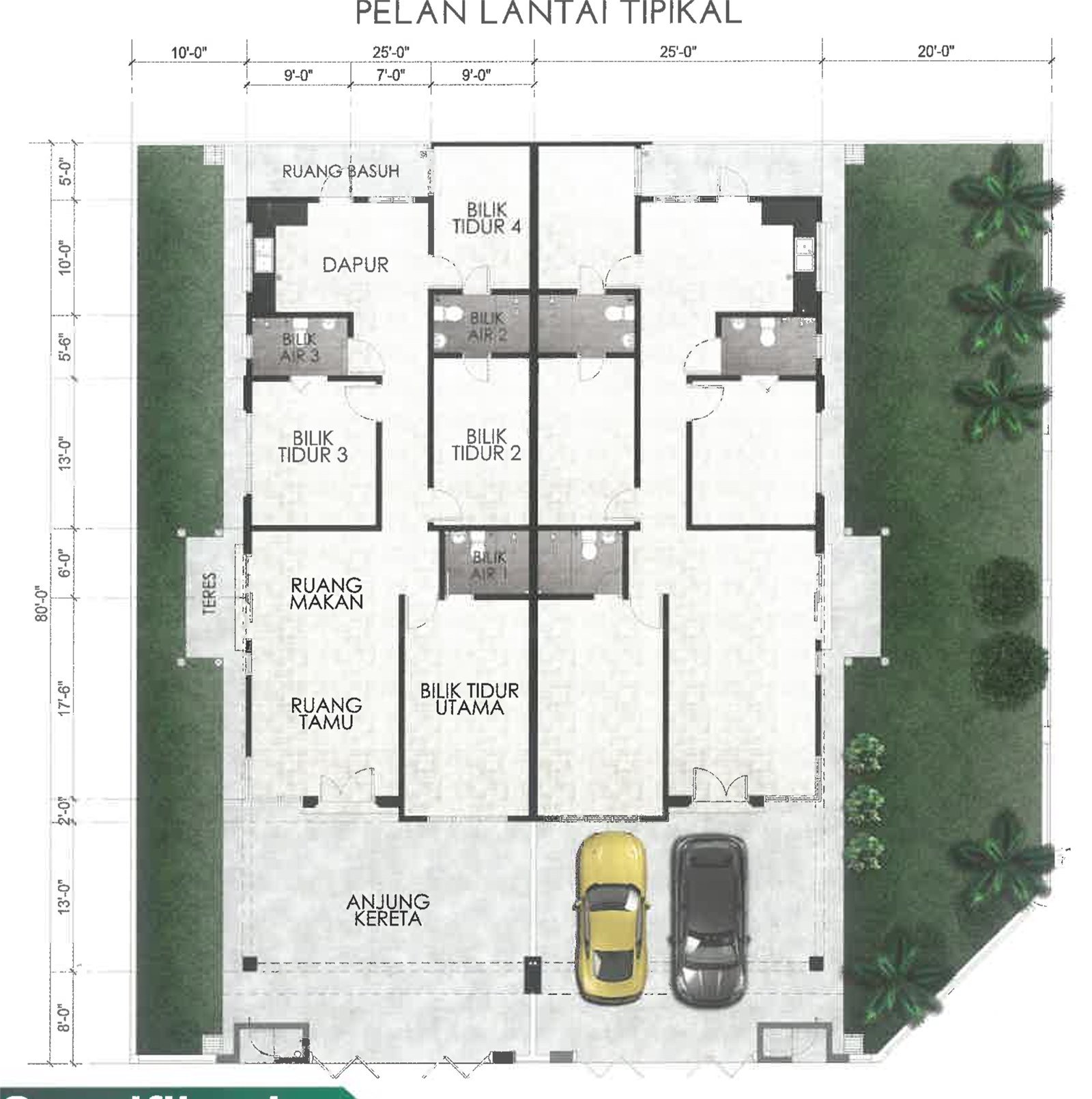 Semi-D typical floor plan